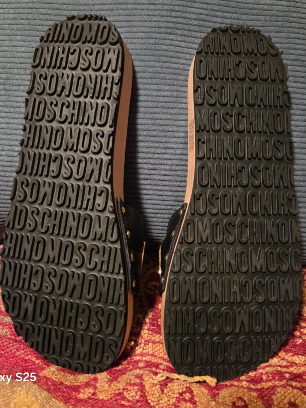Moschino Wooden Clog Sandals - Picture 5 of 7